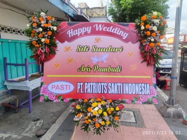 Karangan Bunga Papan Pernikahan/Wedding Blitar