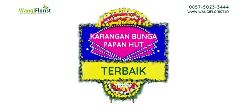 Karangan Bunga Papan HUT