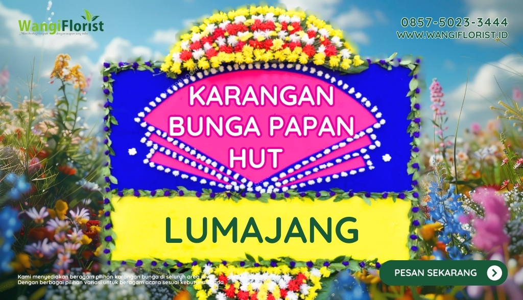 Karangan Bunga Papan HUT Lumajang