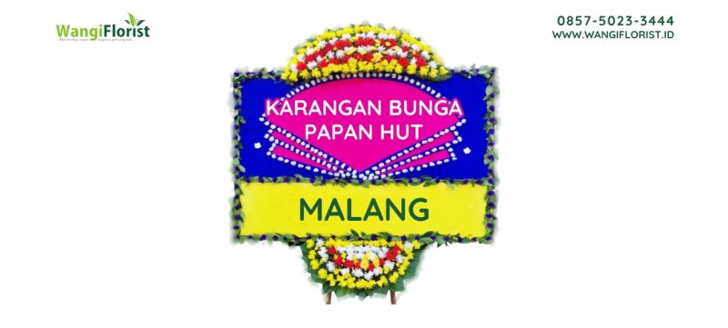 Karangan Bunga Papan HUT Malang
