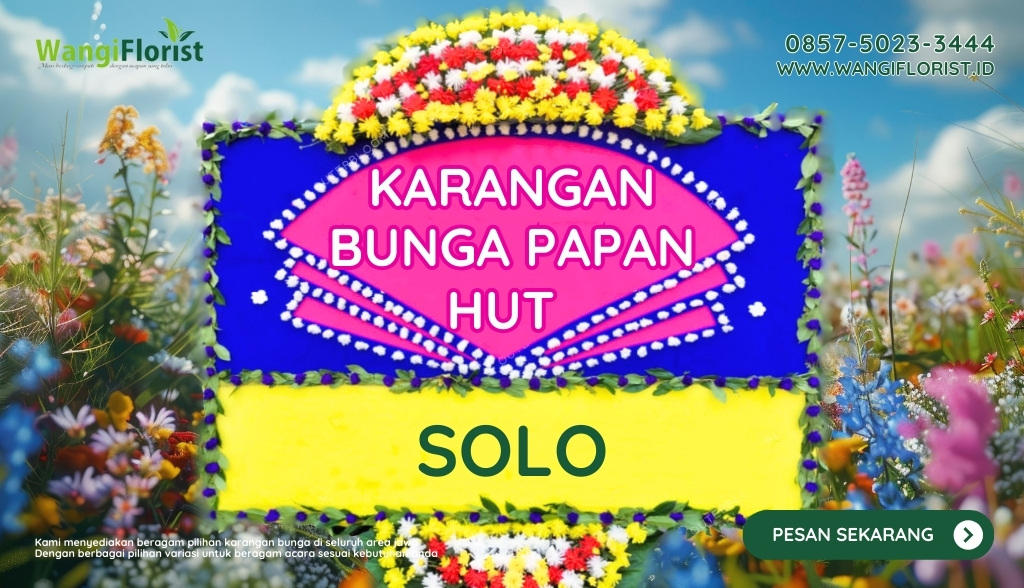 Karangan Bunga Papan HUT Solo