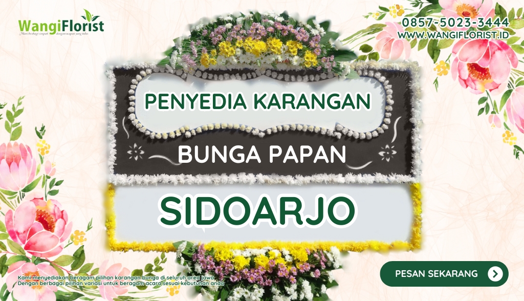 Karangan Bunga Papan Wedding Sidoarjo