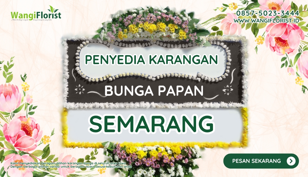 Karangan Bunga Papan Wedding Semarang