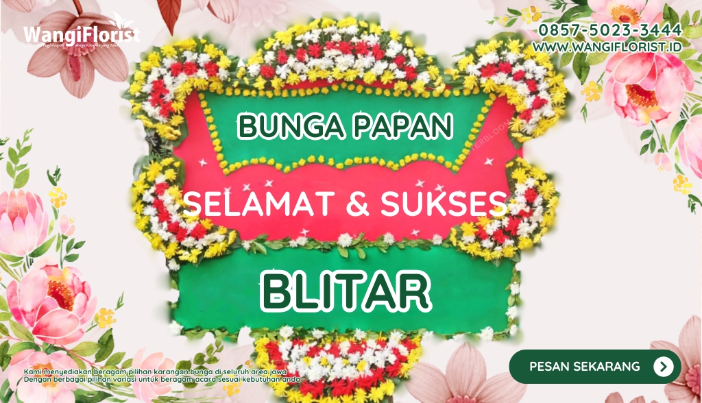 Karangan Bunga Papan Selamat Sukses Blitar