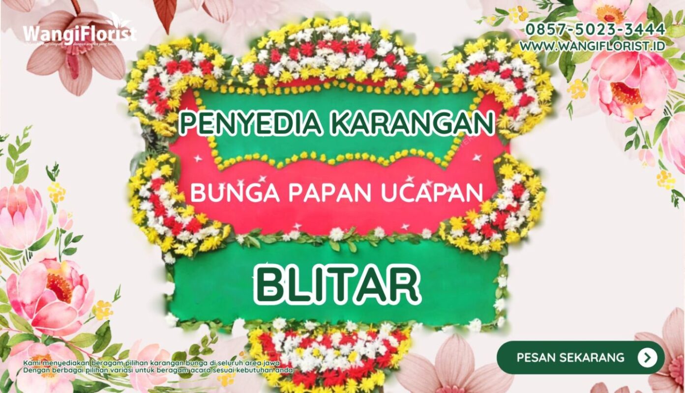 Karangan Bunga Papan Ucapan Blitar
