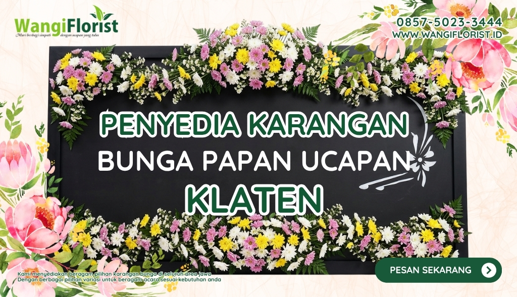 Karangan Bunga Papan Ucapan Klaten