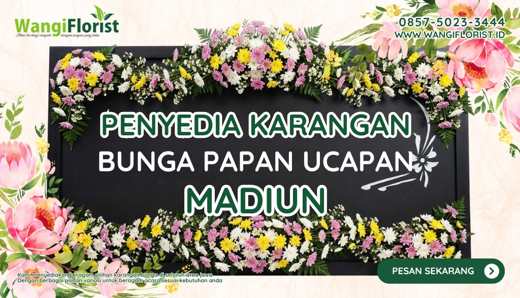 Karangan Bunga Papan Ucapan Madiun