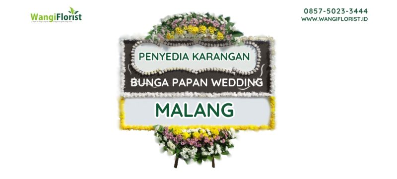 Karangan Bunga Papan Wedding Malang